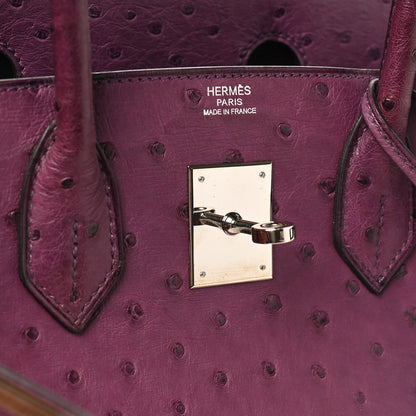 Hermes Ostrich Birkin 30 Violine 6 of 10