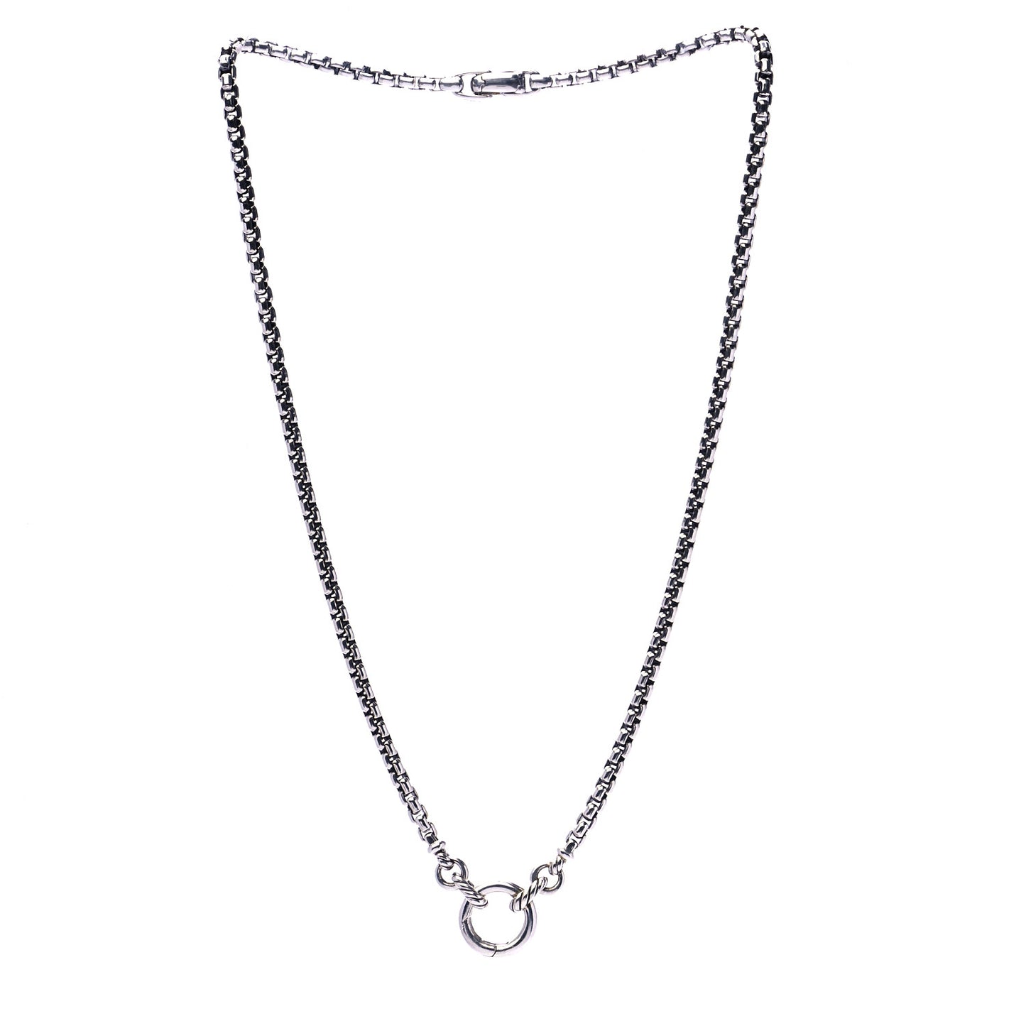Sterling Silver Amulet Vehicle Box Chain Necklace