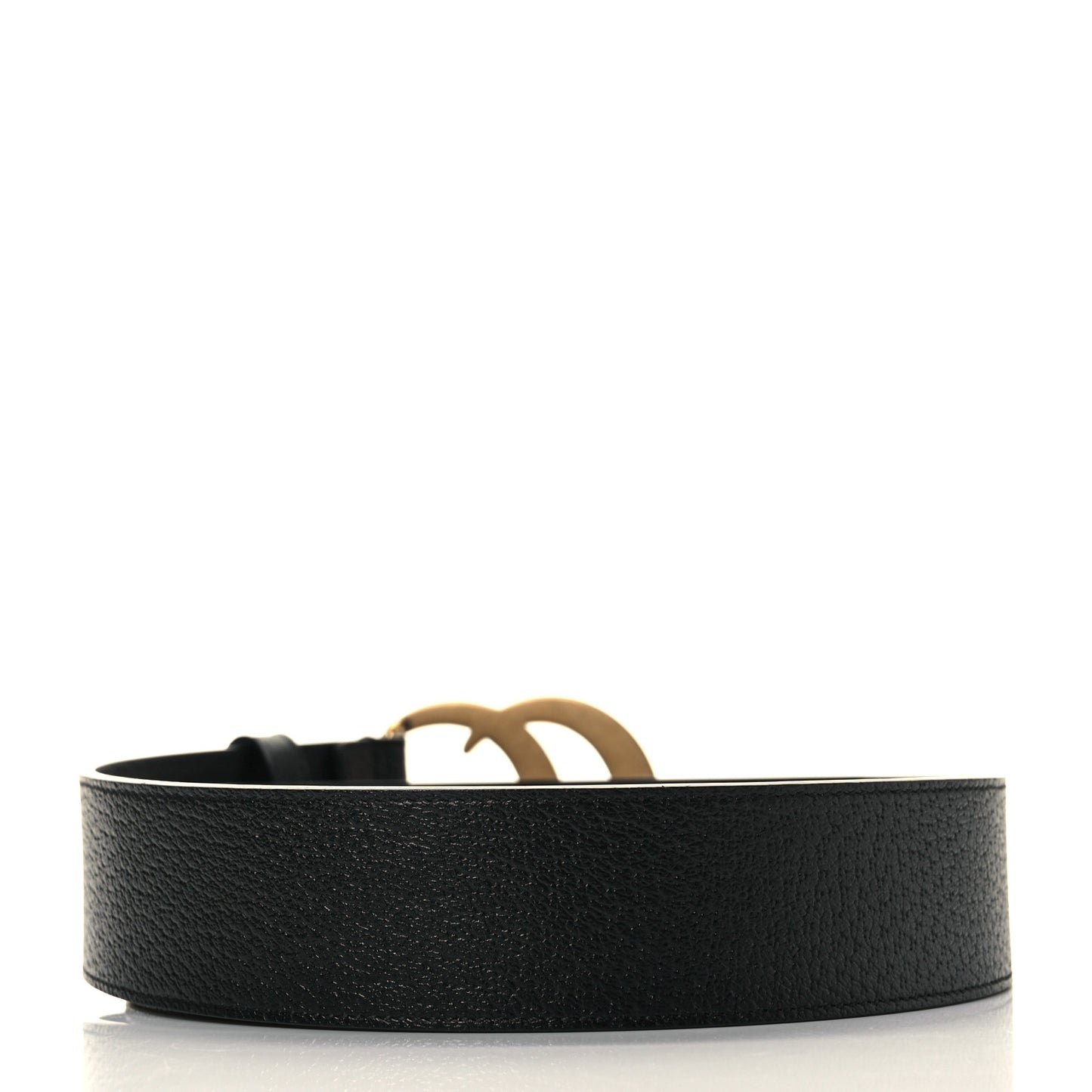 Textured Calfskin Double G 40mm Belt 85 34 Black