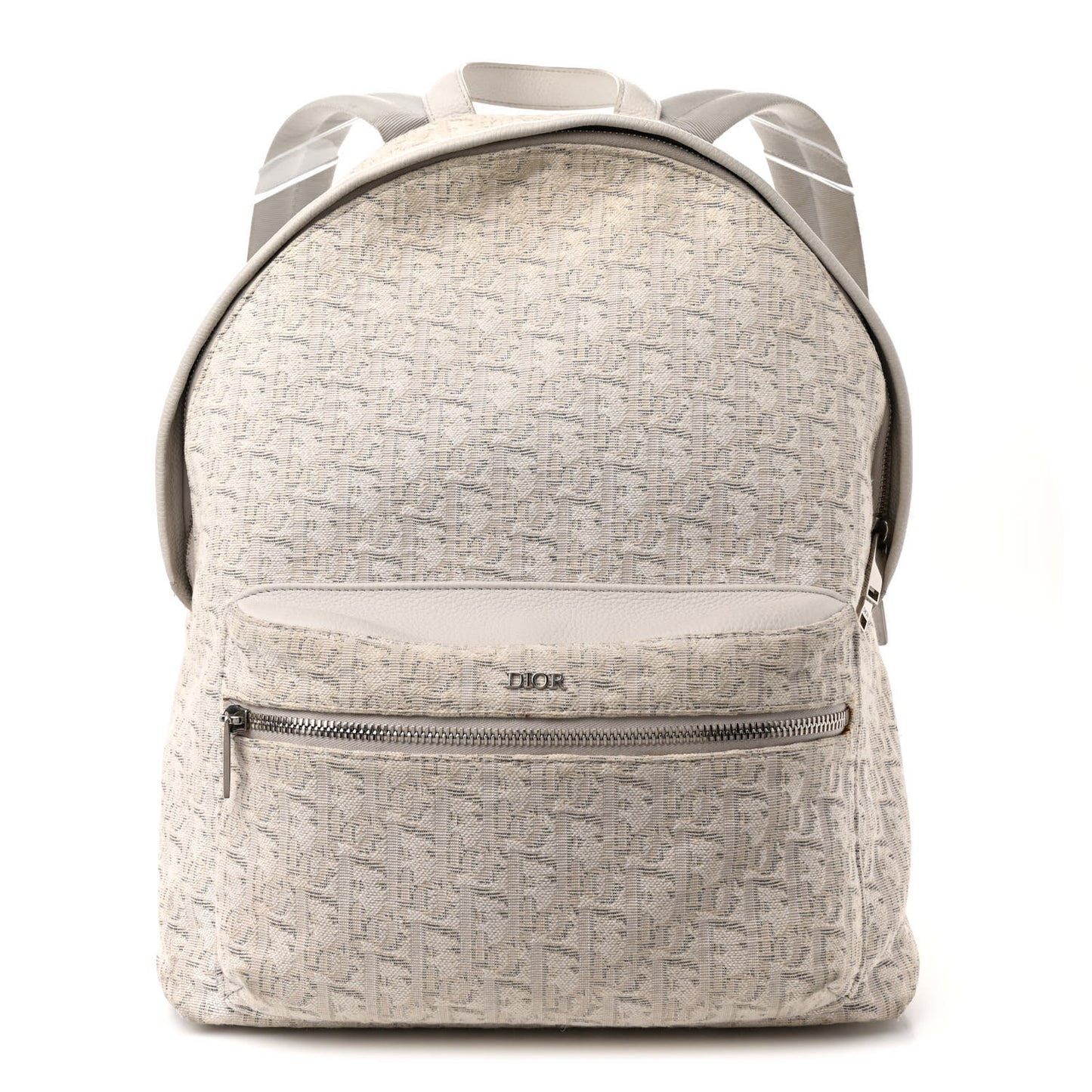 Oblique Calfskin Rider Backpack Beige