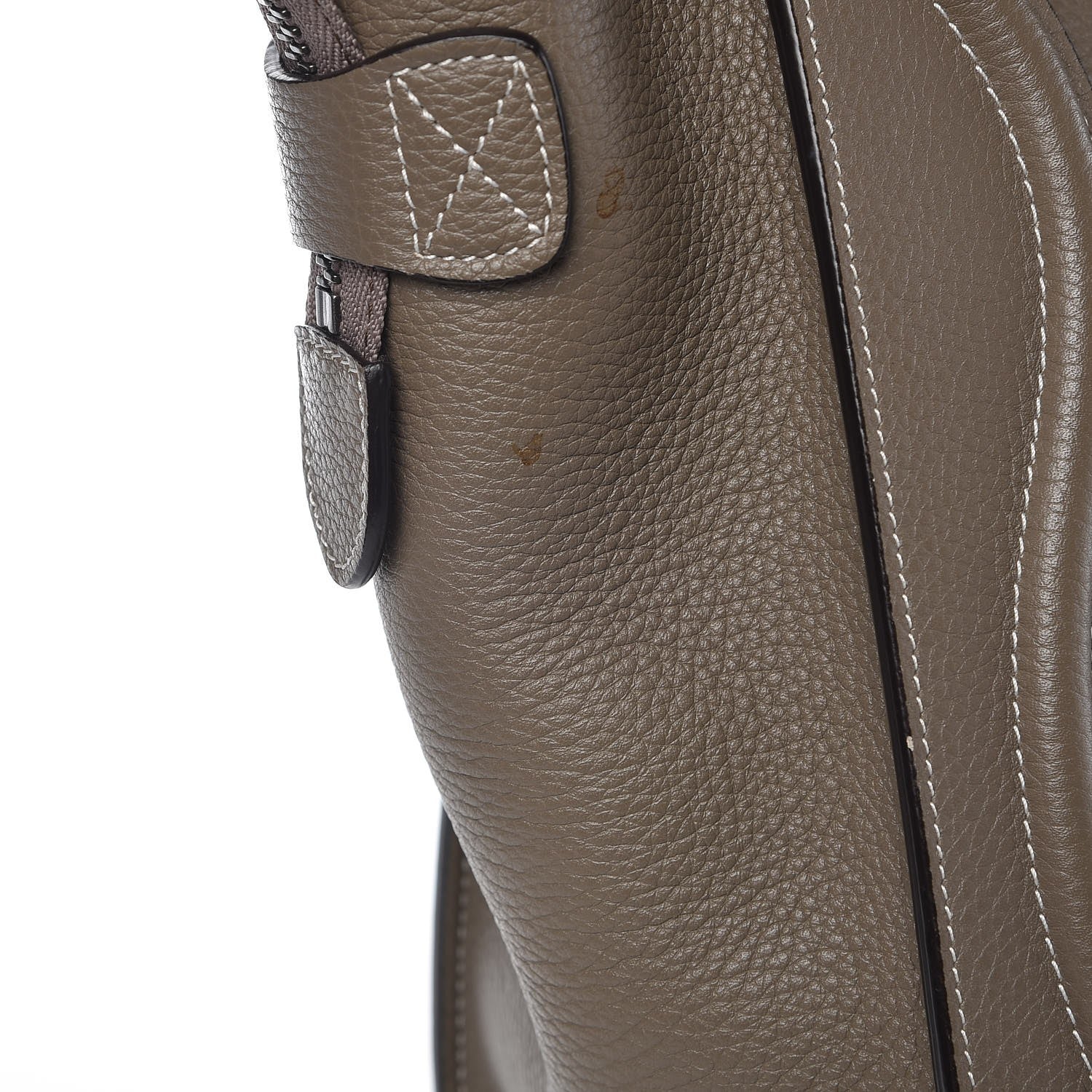 Celine Drummed Calfskin Micro Luggage Souris 13 of 13