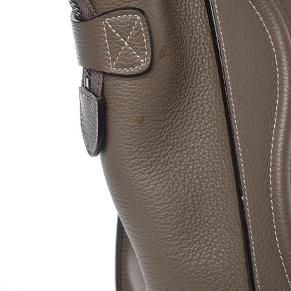 Celine Drummed Calfskin Micro Luggage Souris 13 of 13