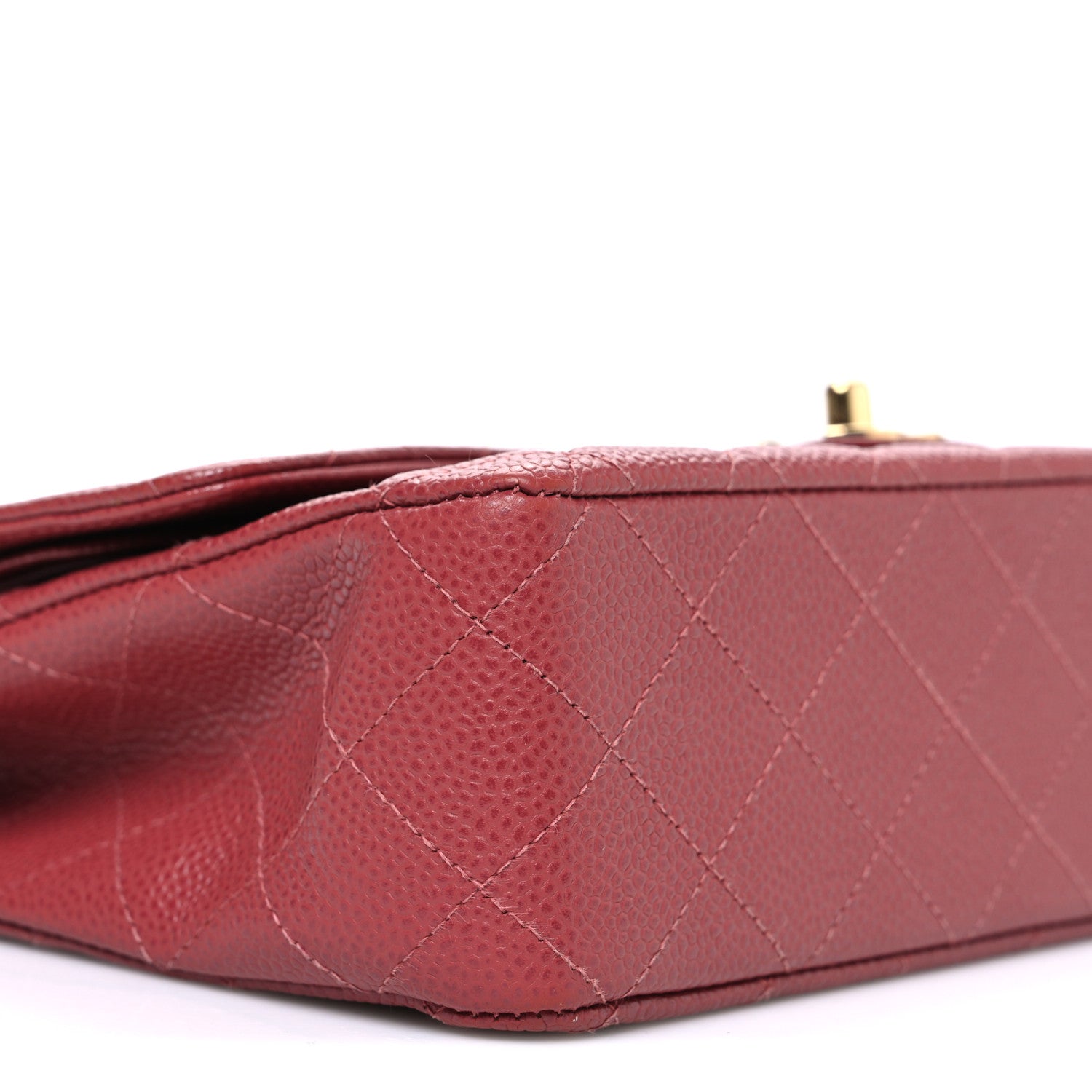 Chanel Caviar Quilted Medium Double Flap Dark Pink 9 of 10