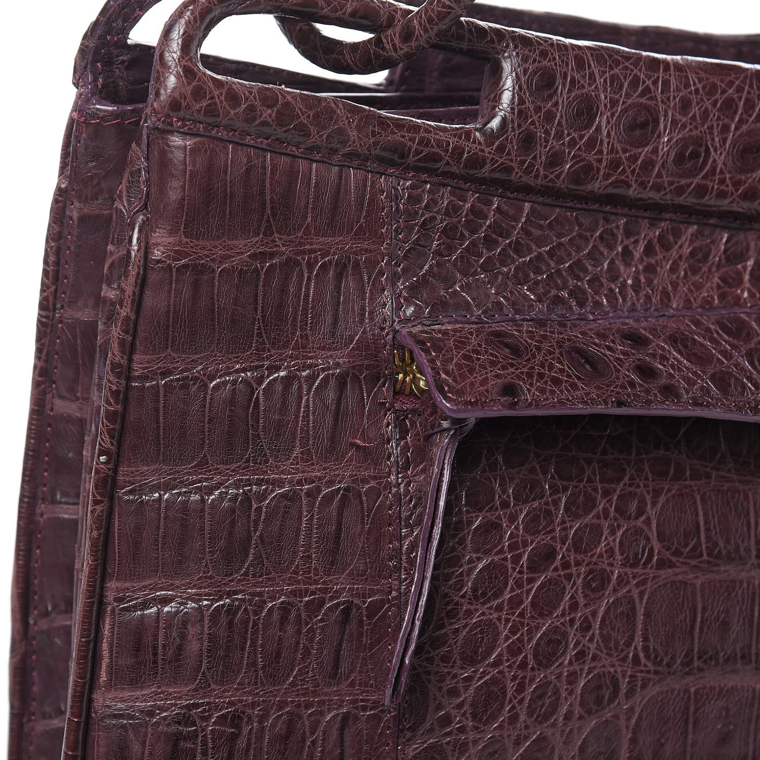 Nancy Gonzalez Crocodile Shoulder Bag Purple 13 of 14