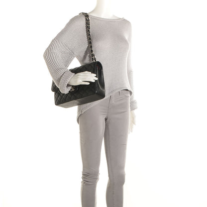 Chanel Caviar Quilted Jumbo Double Flap Black 2 of 8