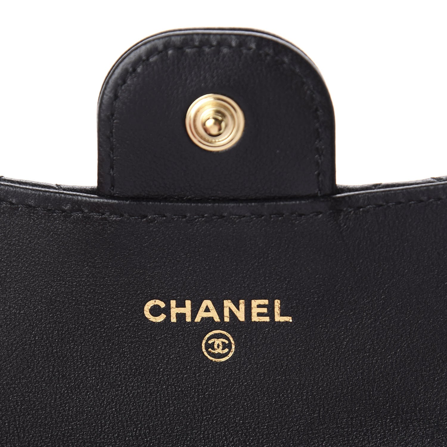 Chanel Lambskin Quilted Flap Card Holder Black 5 of 7