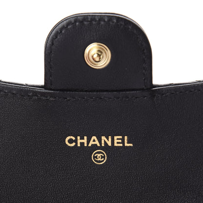 Chanel Lambskin Quilted Flap Card Holder Black 5 of 7