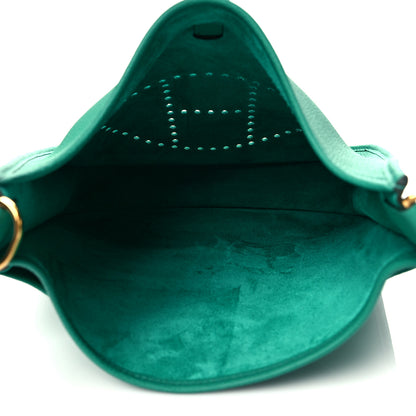 Hermes Taurillon Clemence Evelyne III PM Vert Vertigo 4 of 10