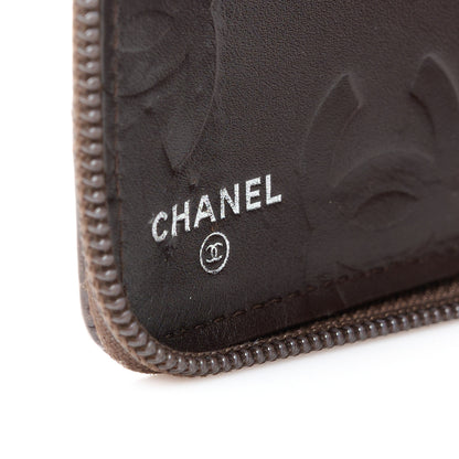 Chanel Calfskin Cambon Zip Around Organizer Wallet Brown 8 of 12