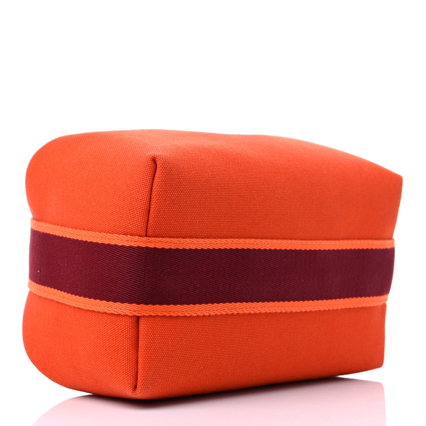 Canvas Small Bride-A-Brac Pouch Orange Burgundy