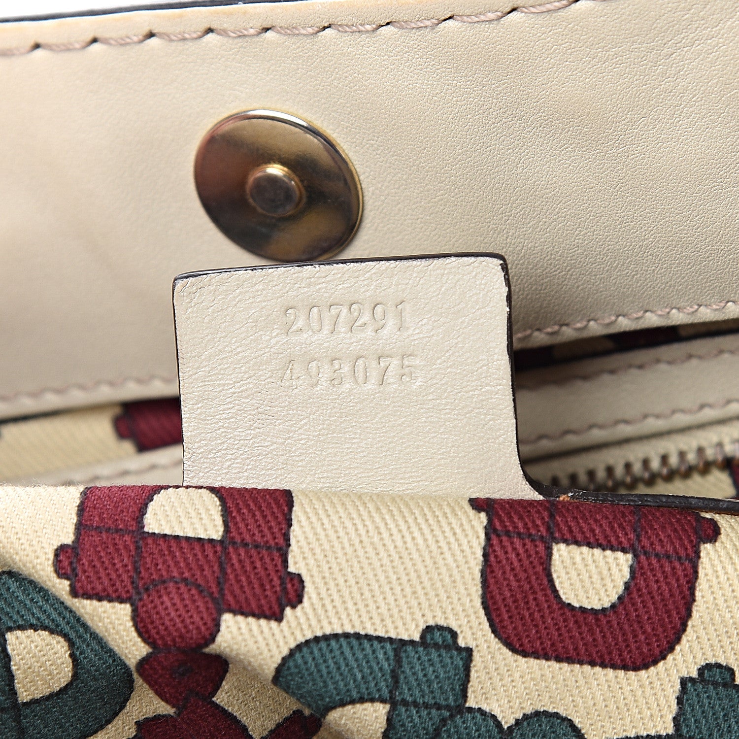 Gucci Guccissima Medium Babouska Shopping Tote Off White 6 of 10