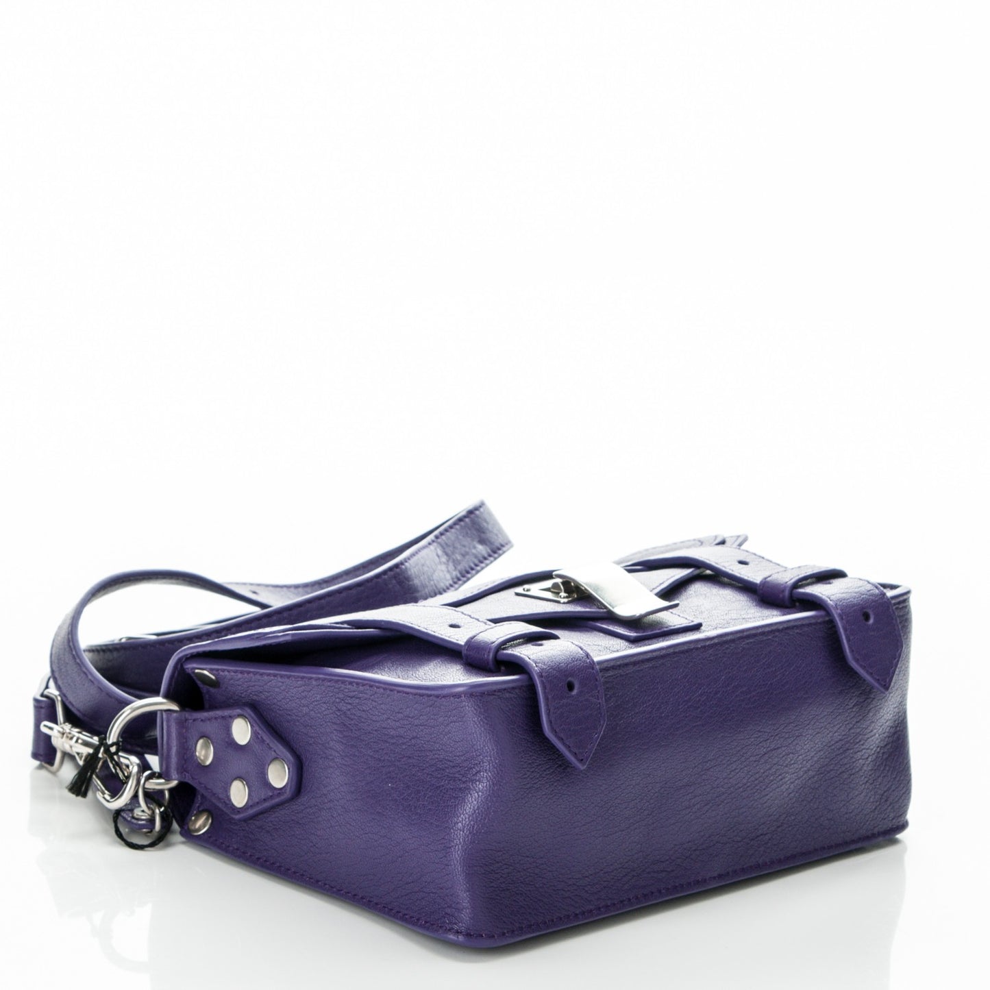 Lambskin PS1 Mini Pouch Messenger Bag Amethyst