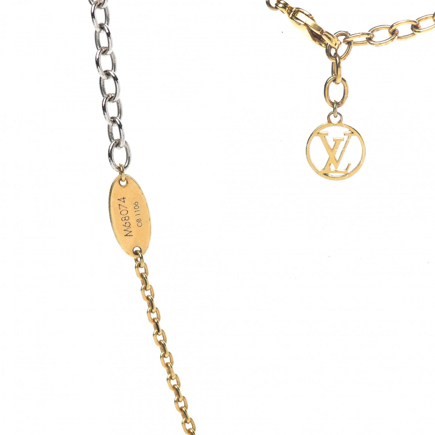 Logomania Necklace Silver Gold