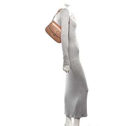 Saint Laurent Soft Ultracalfskin Monogram Small Solferino Shoulder Bag New Hazelnut 2 of 10