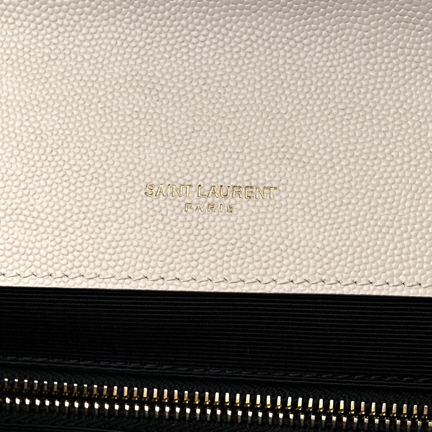 Saint Laurent Grain De Poudre Textured Mixed Matelasse Large Triquilt Monogram Satchel Porcellana 7 of 10