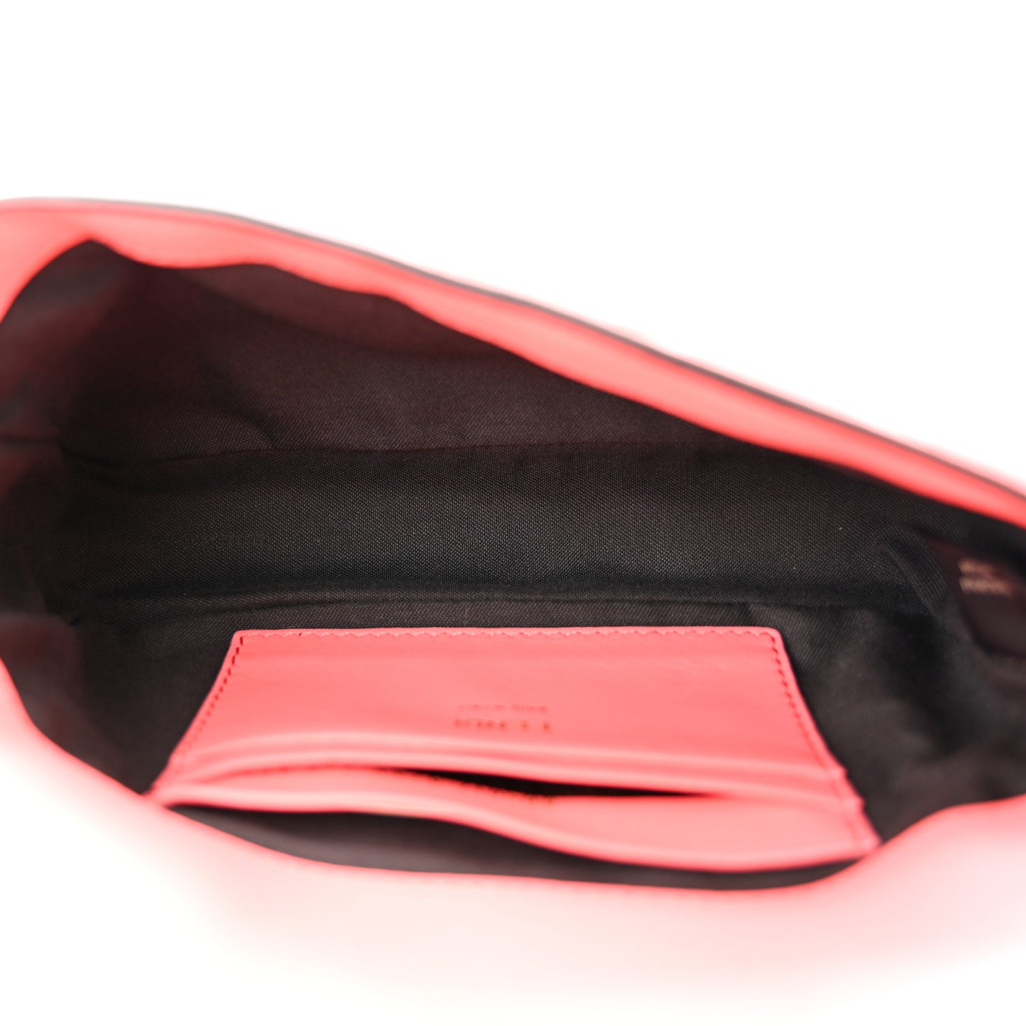 Nappa FF 1974 Embossed Mini Baguette Pink Dalia