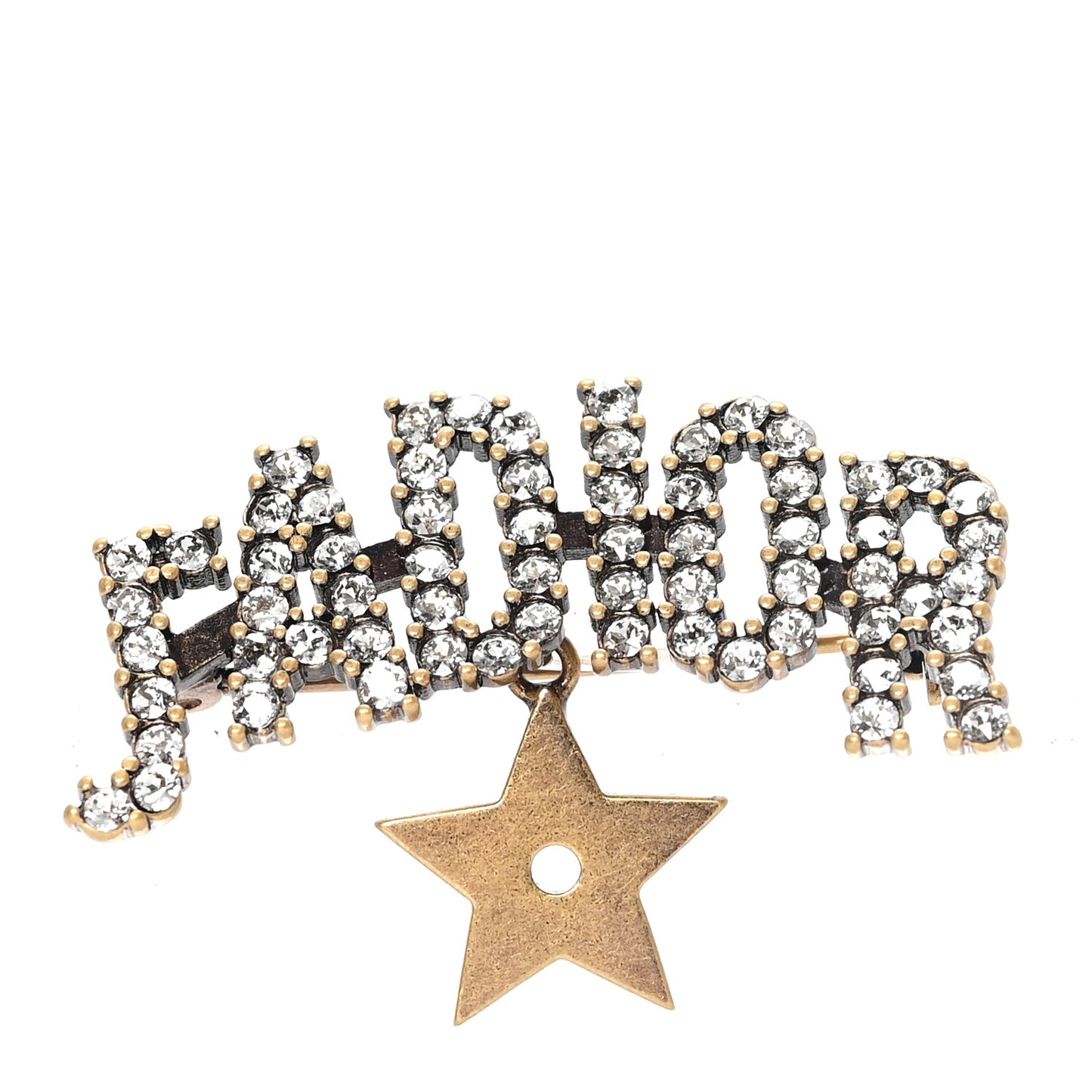 Crystal J'Adior Brooch Gold
