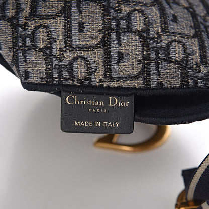 Christian Dior Oblique Saddle Belt Bag Blue 6 of 9