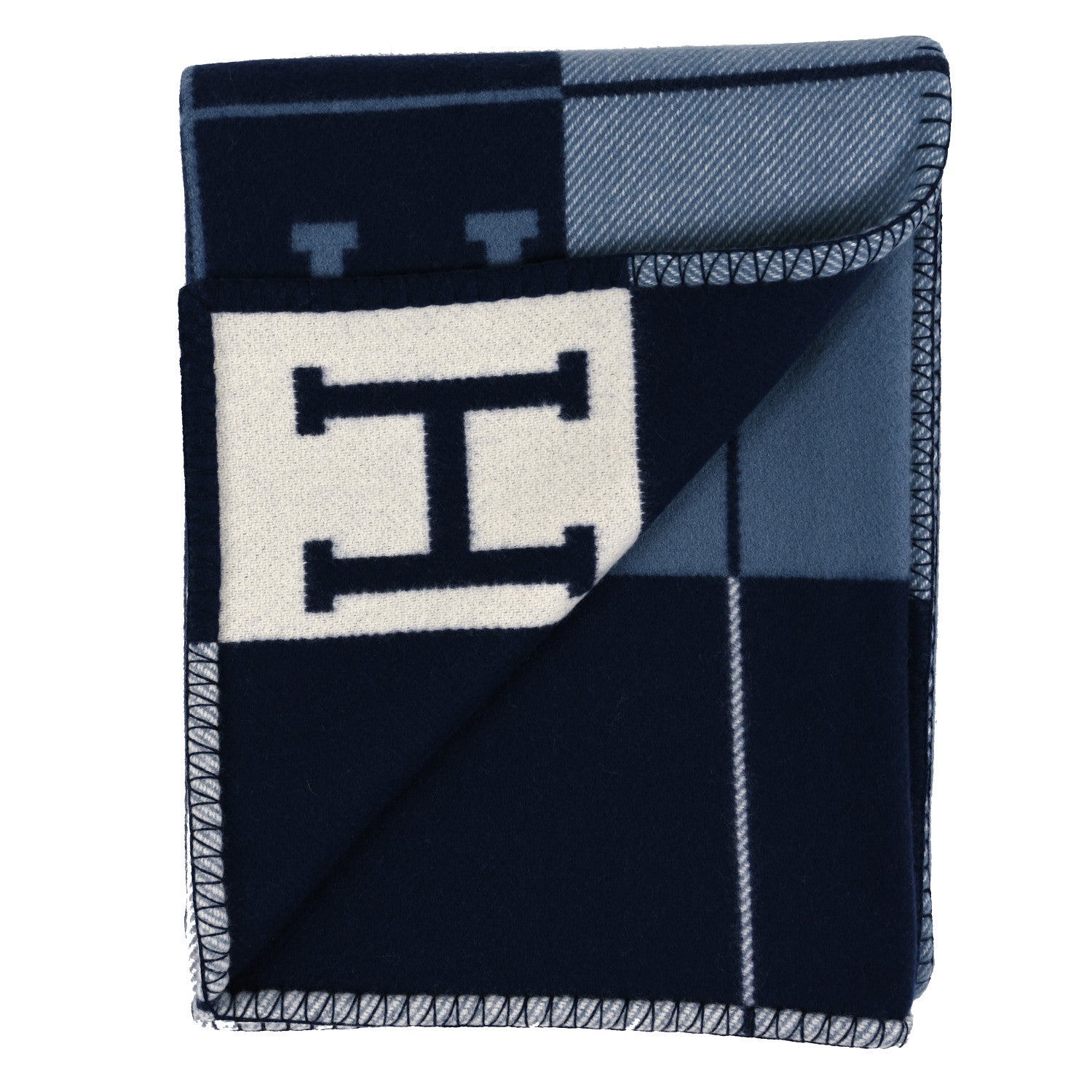 Hermes Wool Cashmere Avalon III Blanket Caban Ecru 2 of 3