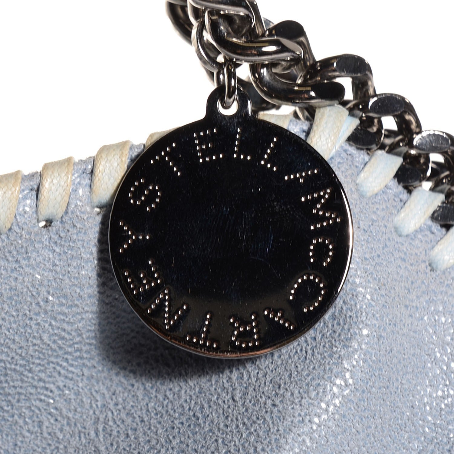 Stella McCartney Shaggy Deer Small Falabella Tote Duck Blue 6 of 7