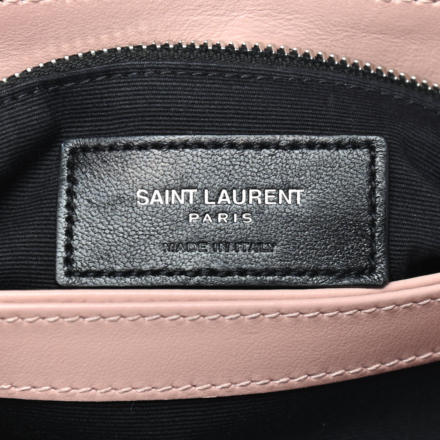 Saint Laurent Calfskin Y Quilted Monogram Toy Loulou Chain Satchel Pale Pink 6 of 9