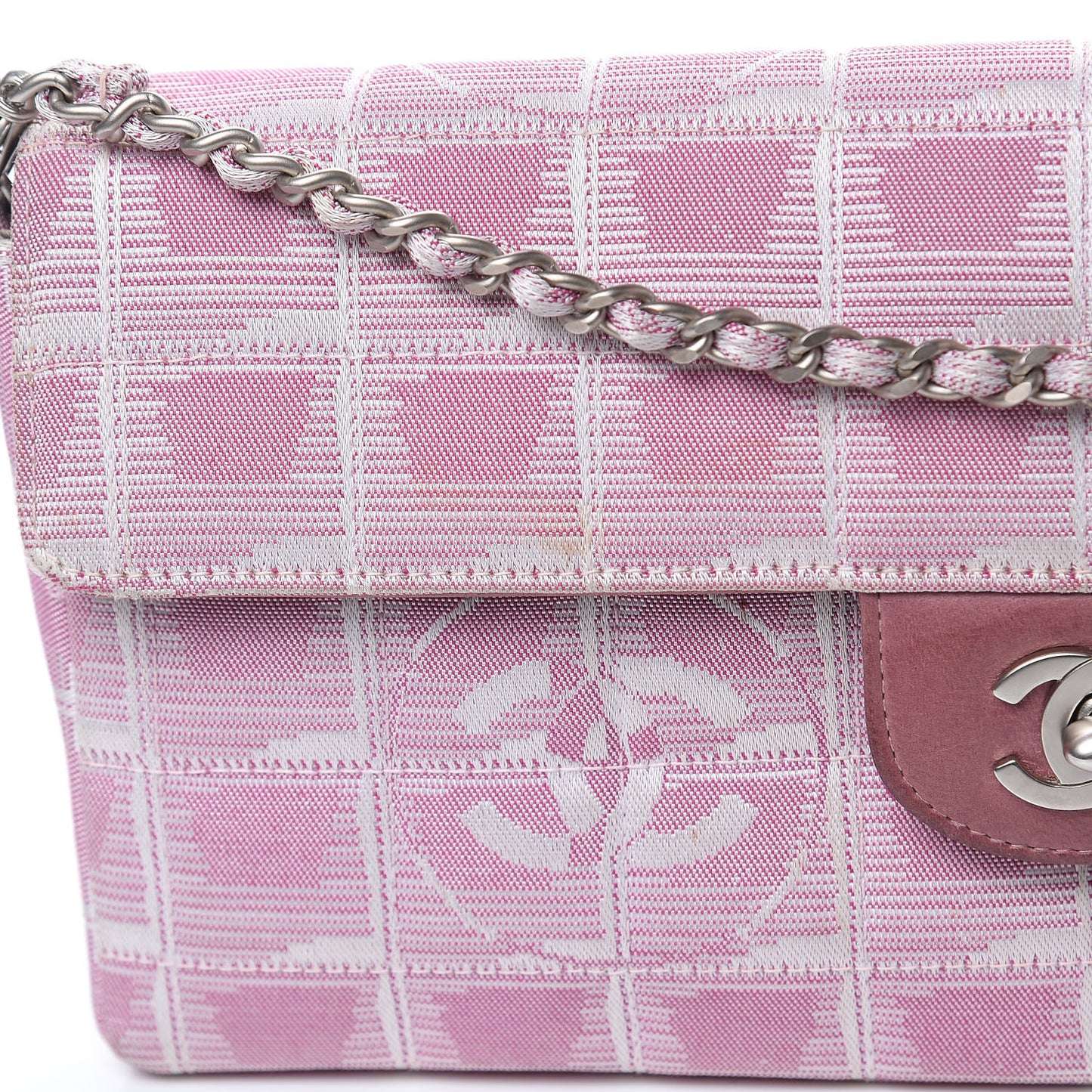 Nylon Travel East West Flap Pink