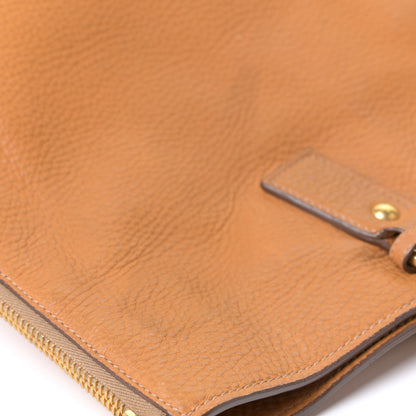 Prada Vitello Daino Side Zip Shopping Tote Caramel 17 of 17