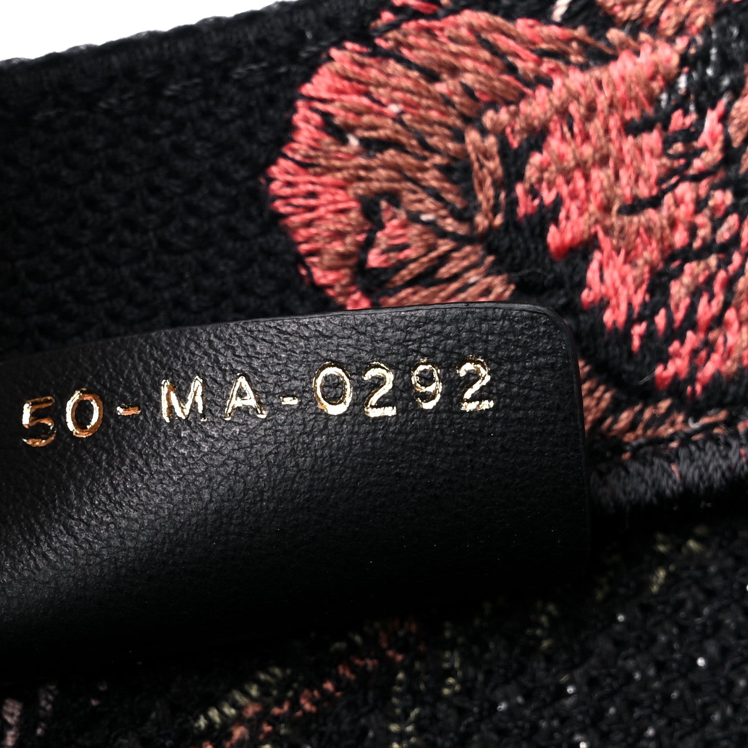 Christian Dior Canvas Embroidered Large Book Tote Black Multicolor 7 of 11