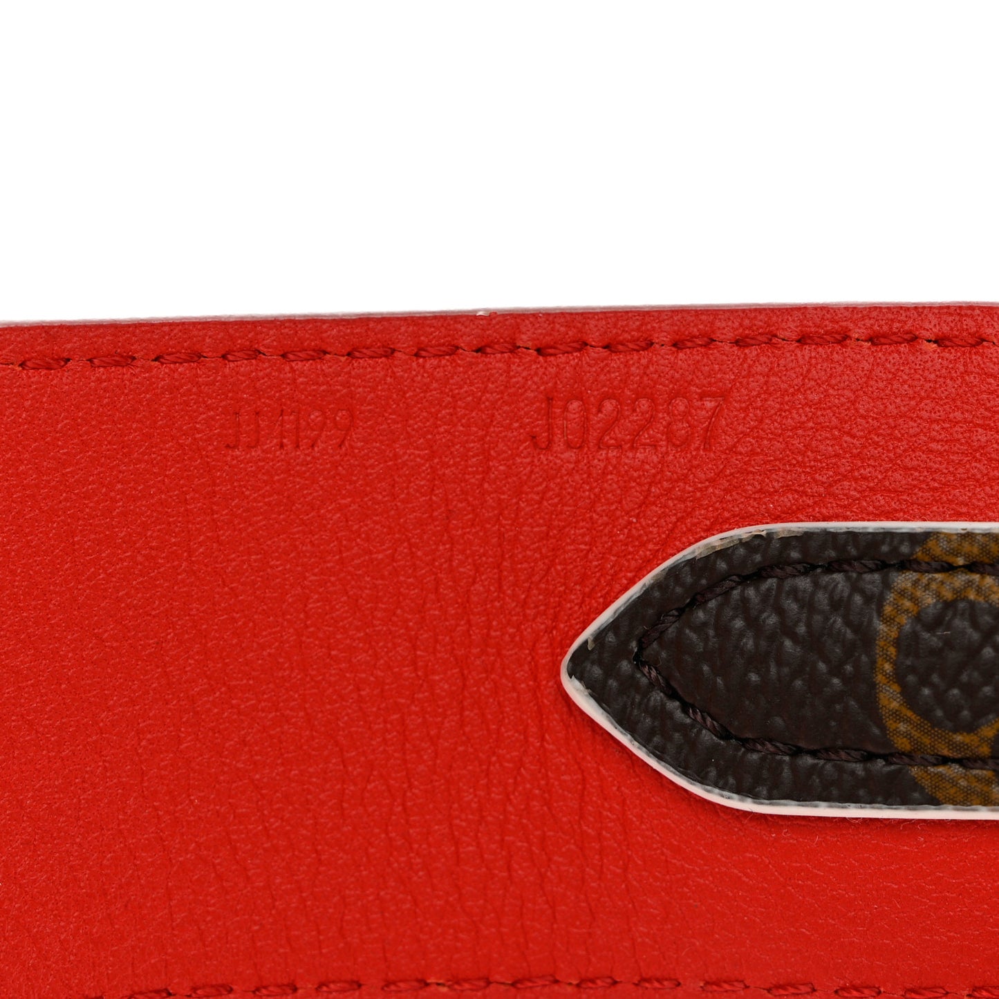 Monogram Bandouliere Shoulder Strap Red