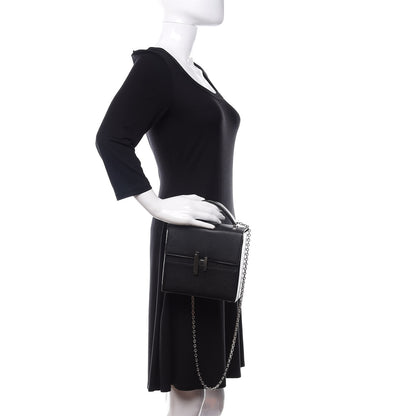 Hermes Chevre Mysore Cinhetic Boxy Top Handle Bag Black 3 of 14
