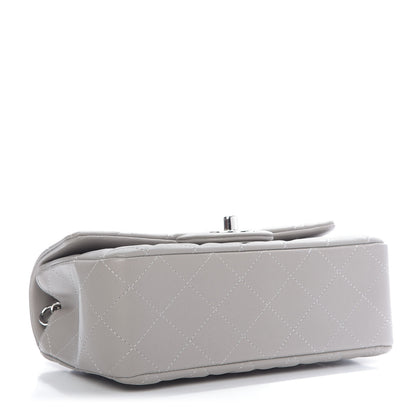Chanel Lambskin Quilted Mini Rectangular Flap Grey 4 of 10