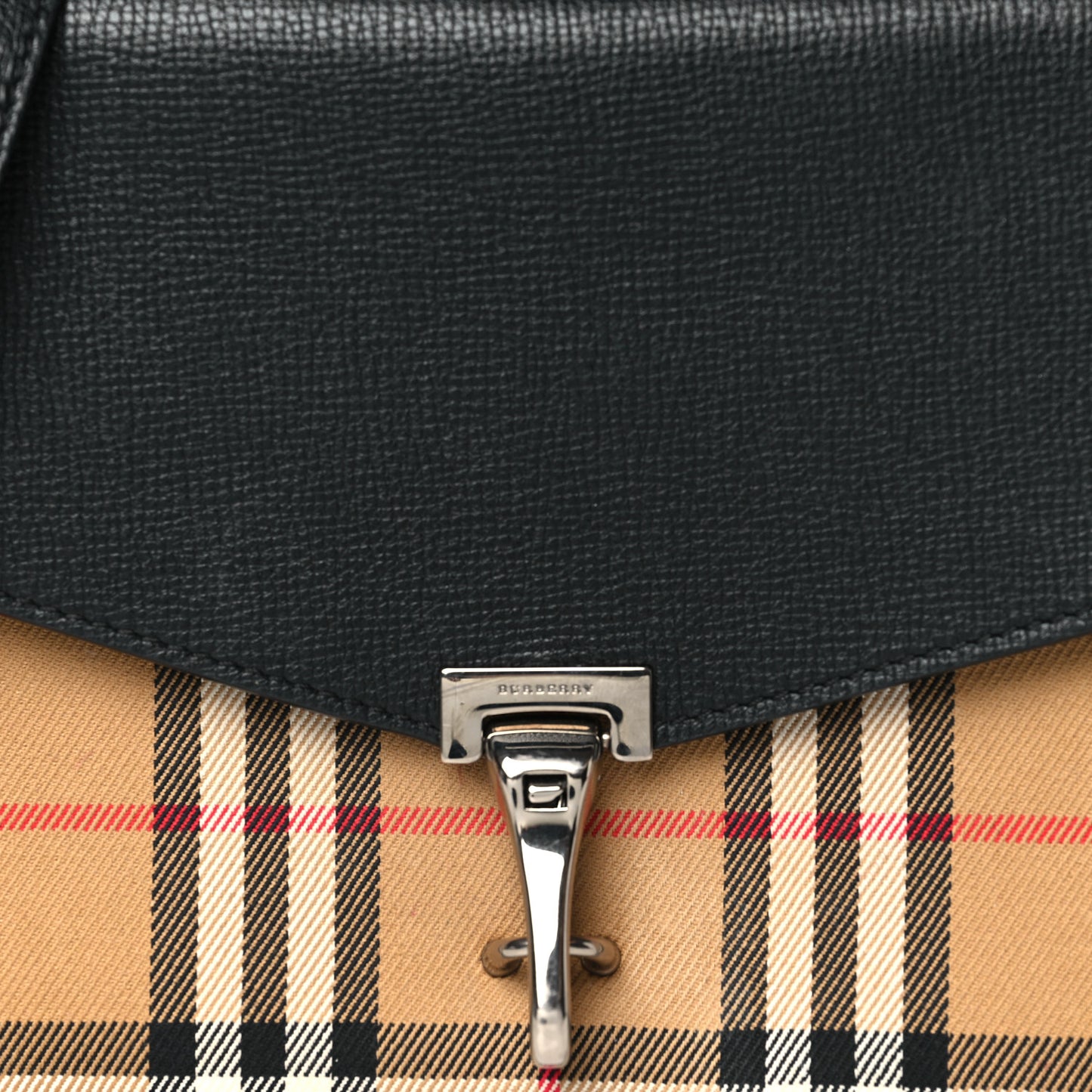 Derby Calfskin Vintage Check Small Macken Crossbody Bag Black