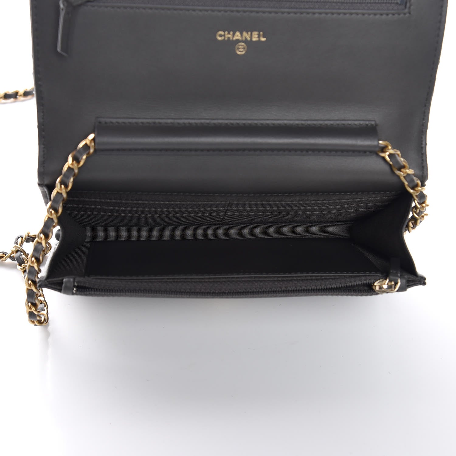 Chanel Calfskin Quilted Reissue Wallet On Chain WOC Charcoal 5 of 11