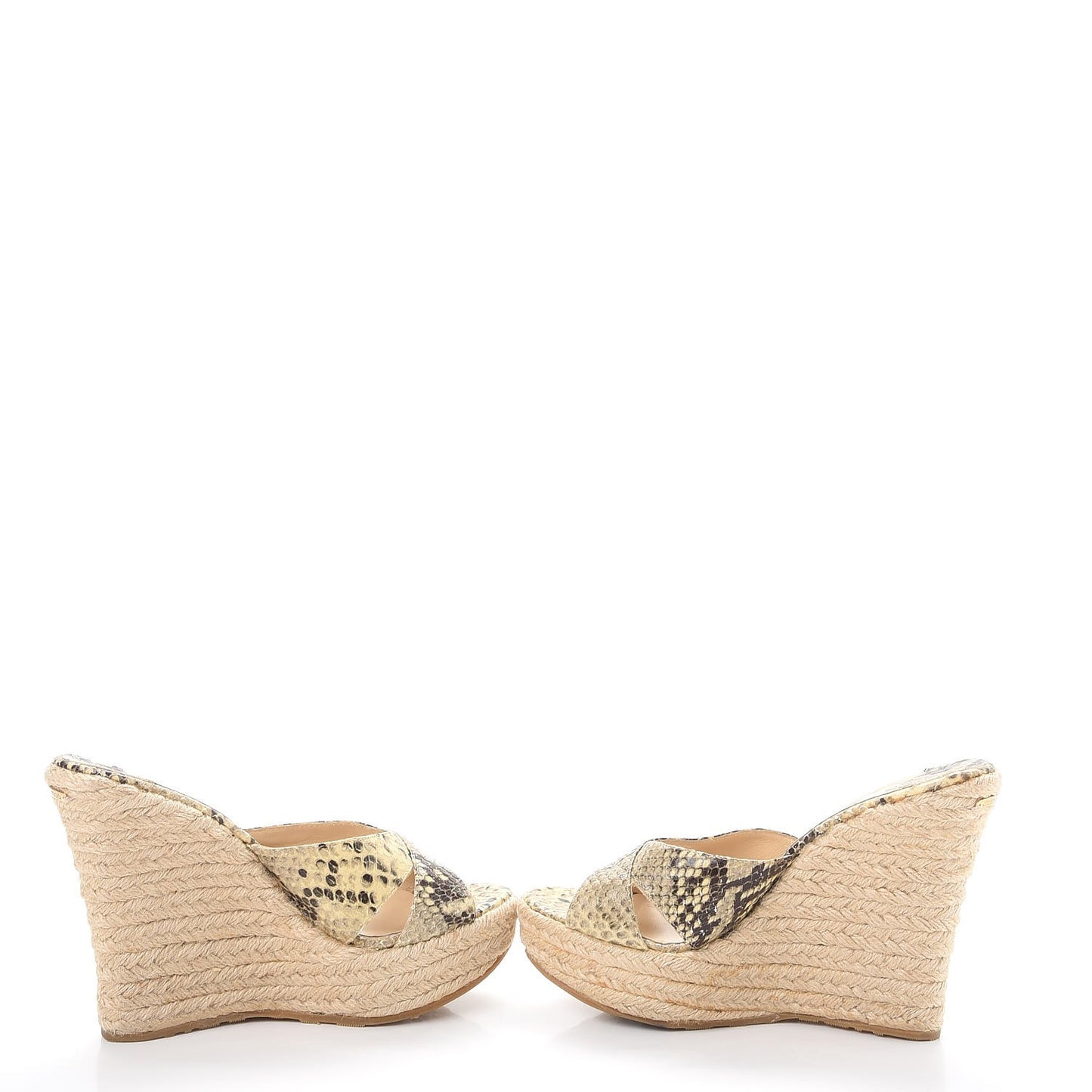 Python Phyllis Espadrille Wedges 36 Natural