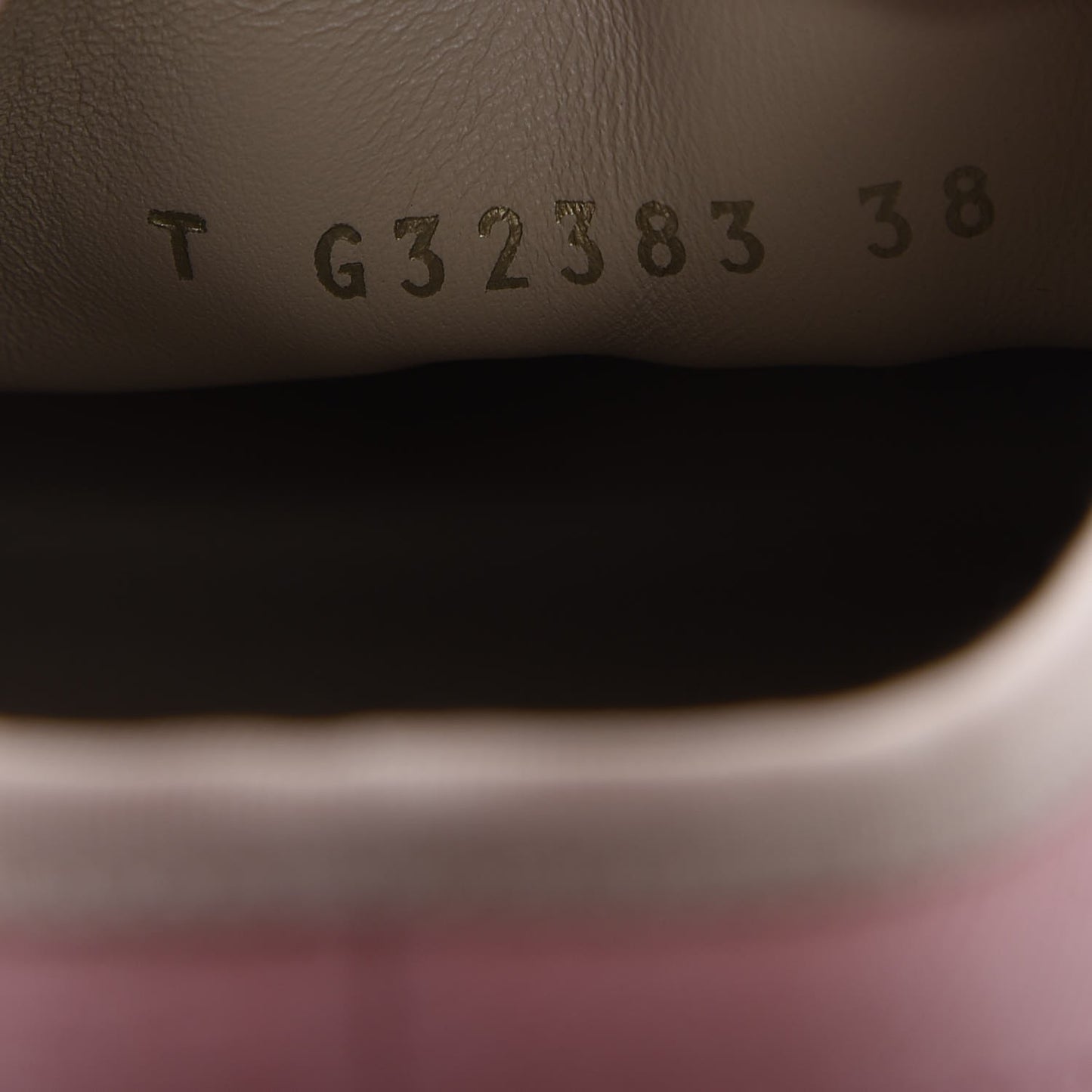 Fabric Tweed Low Top Sneakers 38 Pink