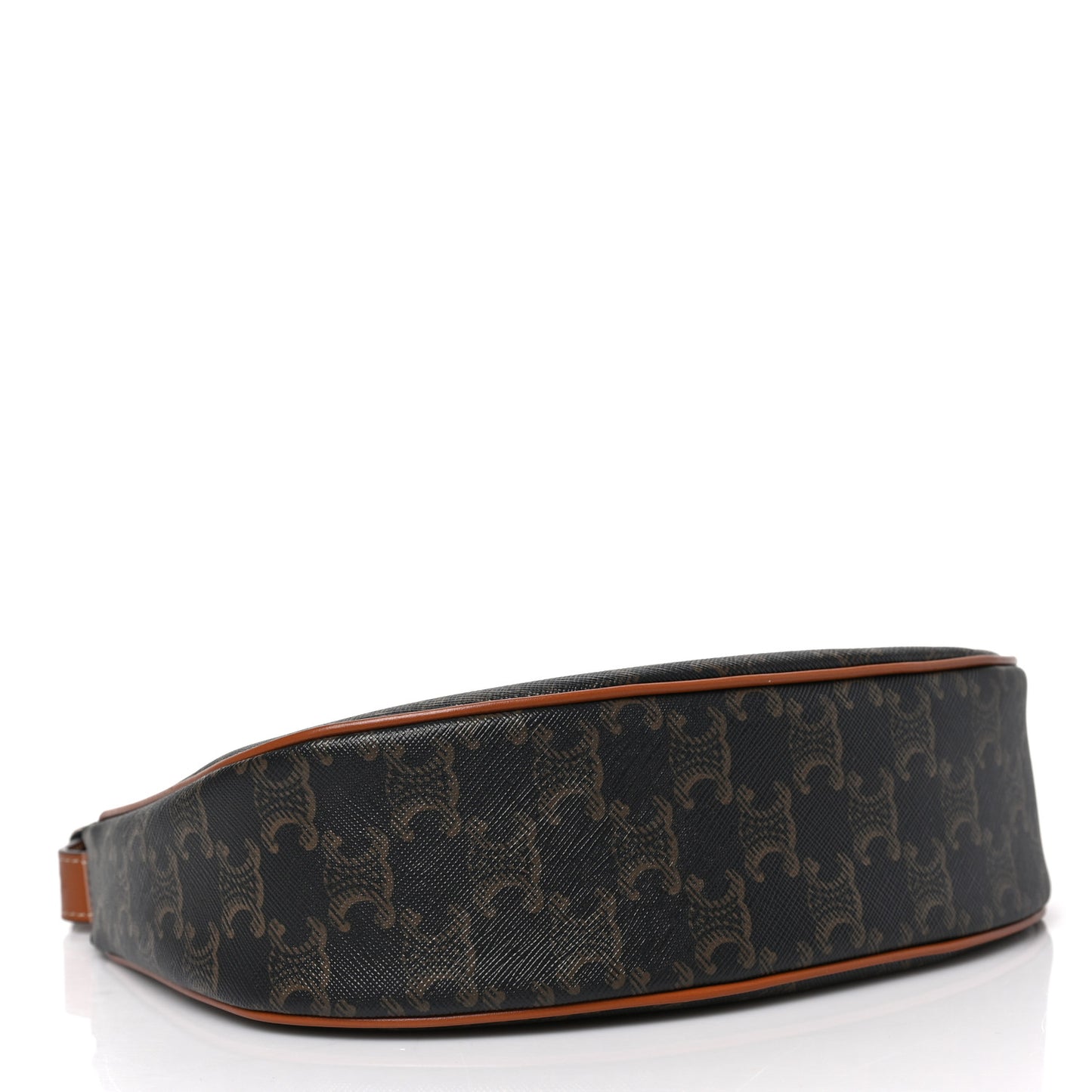 Triomphe Canvas Calfskin Ava Shoulder Bag Tan