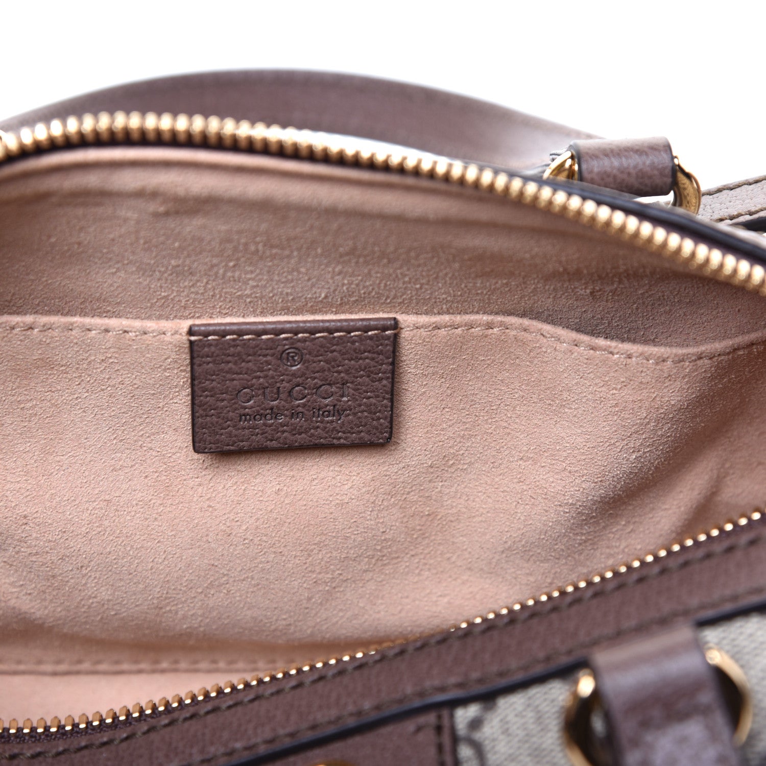 Gucci GG Supreme Monogram Web Small Ophidia Boston Bag Beige New Acero 6 of 8