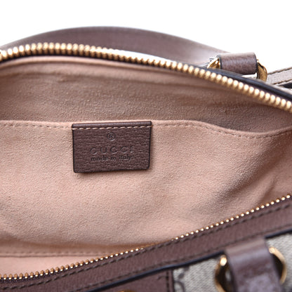 Gucci GG Supreme Monogram Web Small Ophidia Boston Bag Beige New Acero 6 of 8