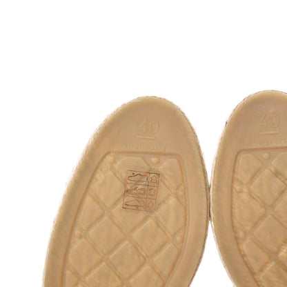 Chanel Lambskin CC Espadrilles 40 Brown 7 of 11