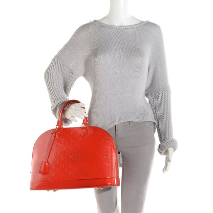 Louis Vuitton Vernis Alma GM Orange Sunset 2 of 7