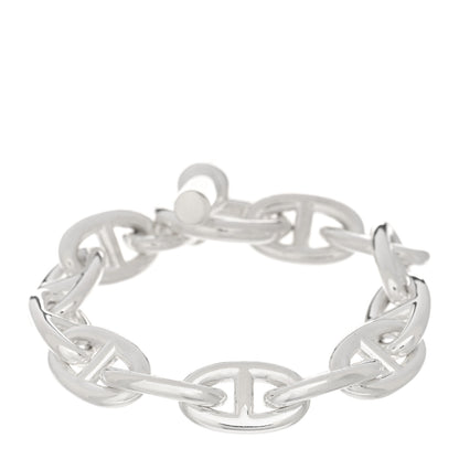 Hermes Sterling Silver TGM Chaine d'Ancre Bracelet 1 of 3