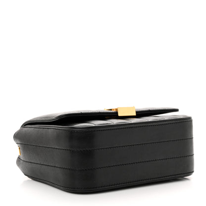 Saint Laurent Lambskin Matelasse Monogram Small Vicky Chain Bag Black 4 of 12