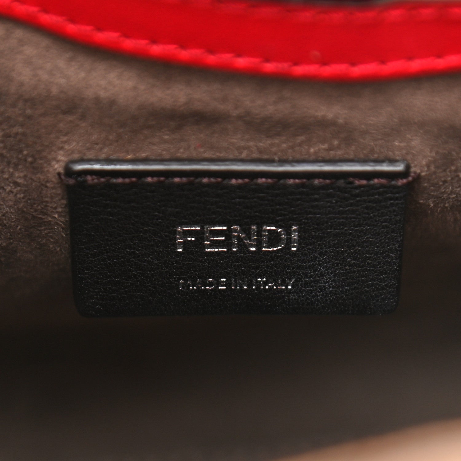 Fendi Vitello Century Wicker FF 1974 Embossed Small Runaway Shopper Tote Fragola 6 of 18