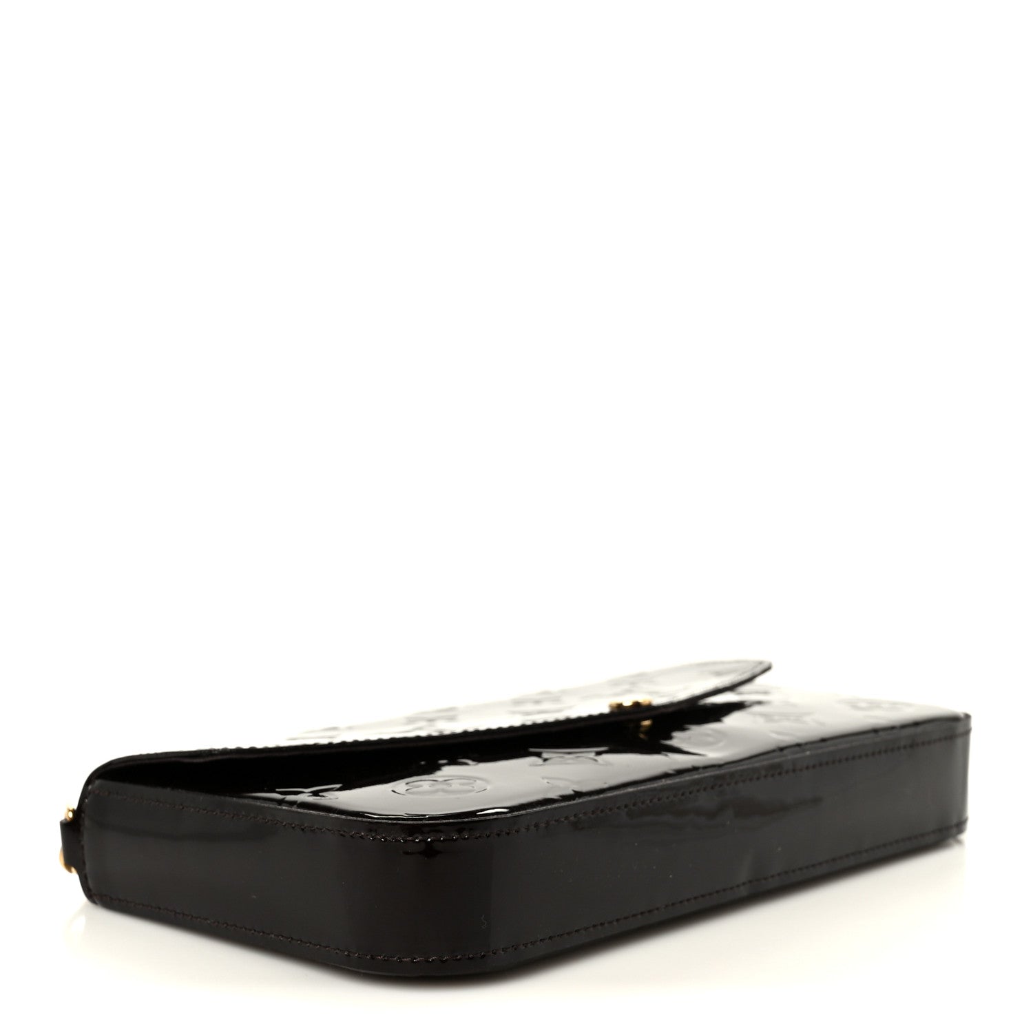 Louis Vuitton Vernis Pochette Felicie Chain Wallet Amarante 5 of 15