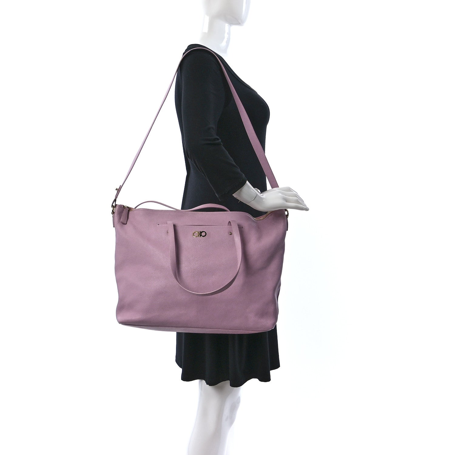 Salvatore Ferragamo Large Mika Tote Pink 2 of 13