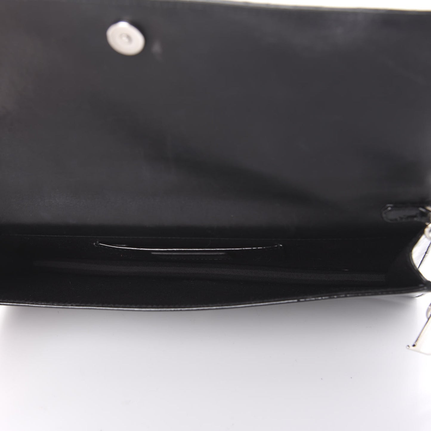 Patent Cannage Lady Dior Convertible Clutch Black