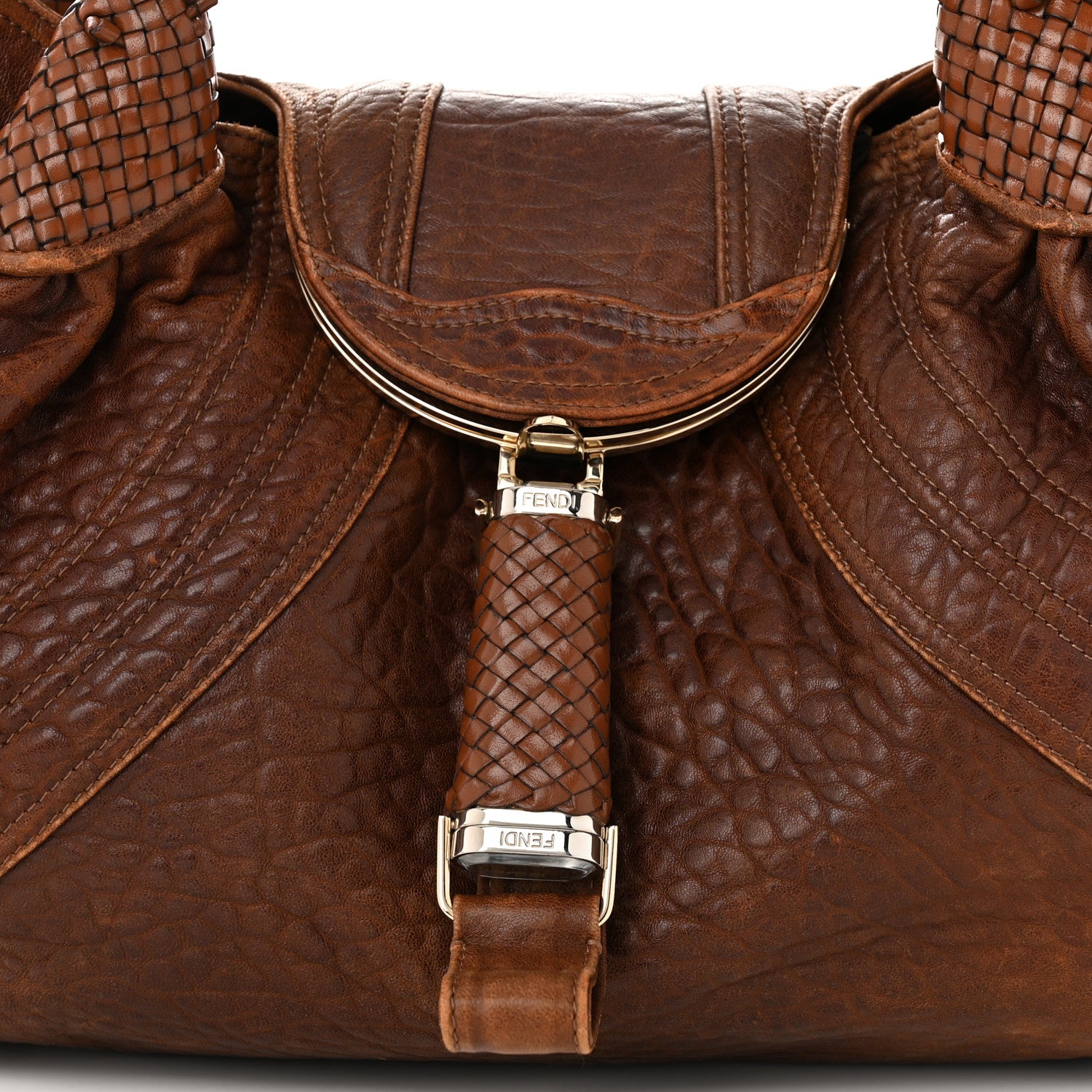 Fendi Nappa Nuvolata Spy Cognac 7 of 10