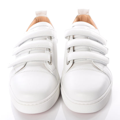 Christian Louboutin Calfskin Kiddo Donna Flat Sneakers 39.5 Bianco 3 of 9