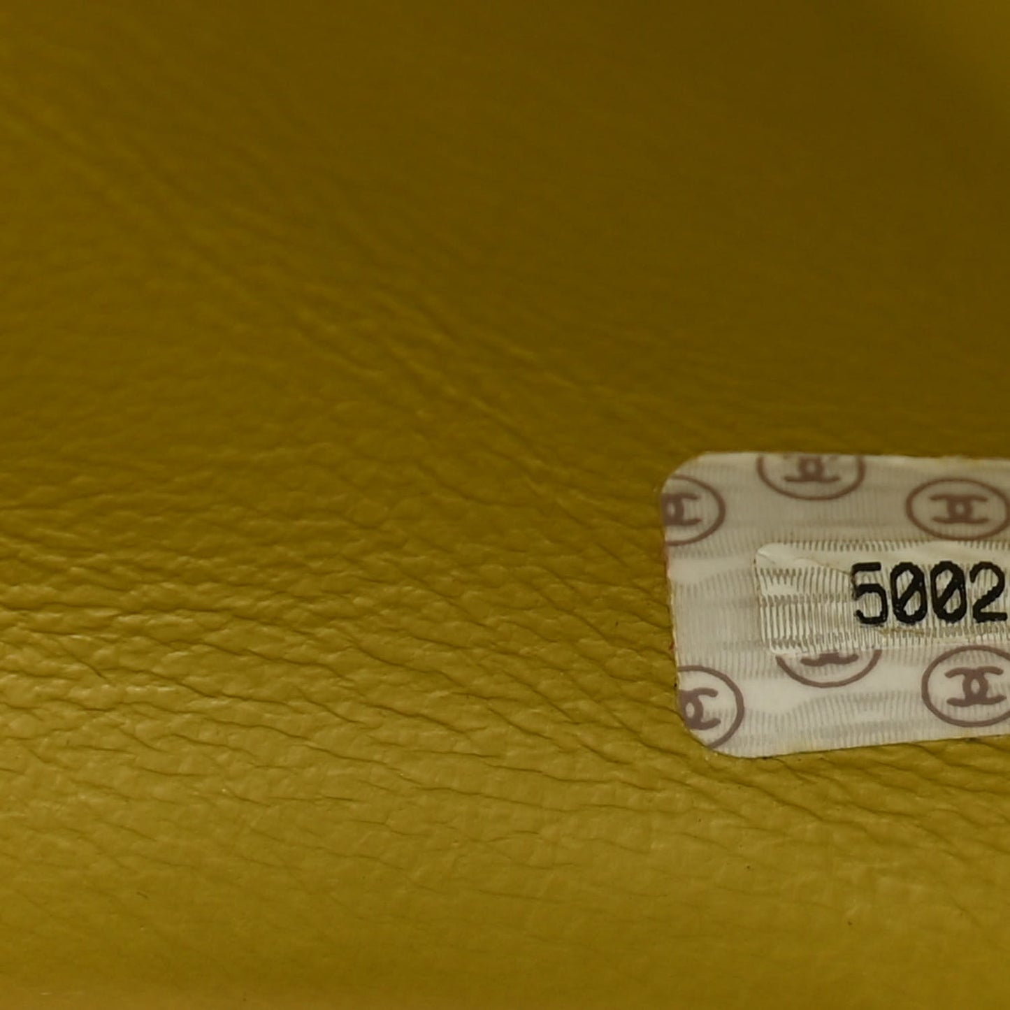 Caviar Quilted Small Single Flap Yellow