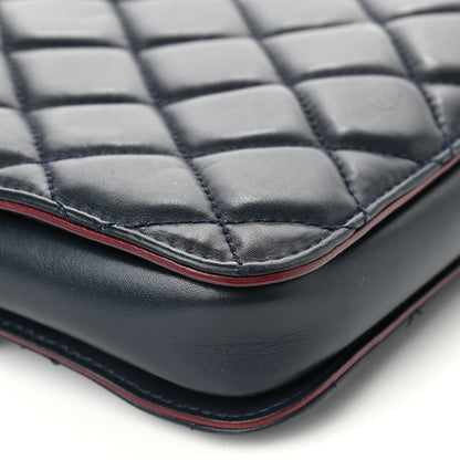 Chanel Calfskin Quilted Large Perfect Edge Flap Black 12 of 15